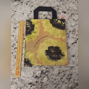 Floral Tote Bag with Inspirational Quote